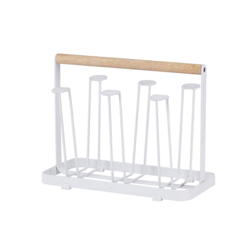 PartyKindom Weißes Metall Weinglashalter Küchenregal Glasabtropfständer Haushaltsglasaufbewahrung Organizer für Zuhause Hotel Restaurant Platzsparend Robust PartyKindom Weißes Metall Weinglashalter Küchenregal Glasabtropfständer Haushaltsglasaufbewahrung Organizer für Zuhause Hotel Restaurant Platzsparend Robust von PartyKindom