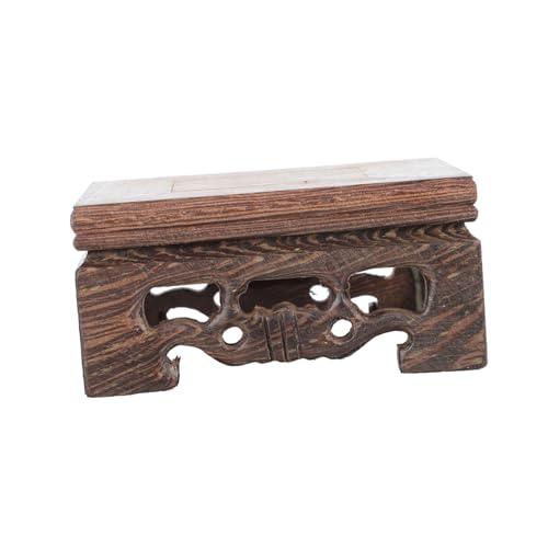PartyKindom Wenge Display Basis Quadratisch Praktische Dekorative Halterung Vielseitig für Buddha Figurine Teekanne Blumen Topf Handwerk Zuhause und Büro von PartyKindom