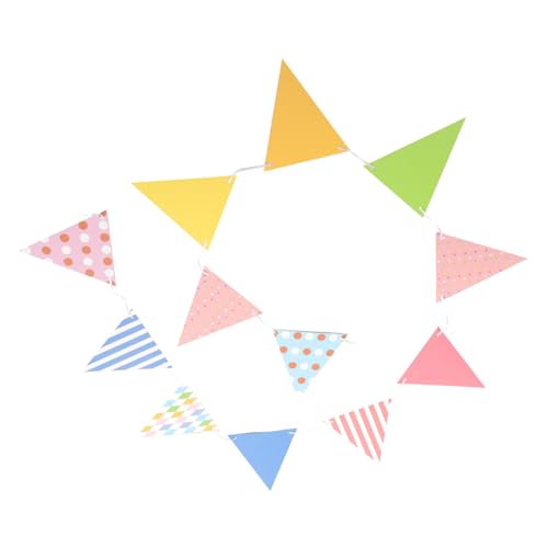 PartyKindom Wimpelkette Dreieck Banner Bunte DIY Girlande aus Stabilem Papier für Indoor Outdoor Garten Geburtstag Party Festival Dekoration Blank Flag zum Bemalen und Feiern PartyKindom Wimpelkette Dreieck Banner Bunte DIY Girlande aus Stabilem Papier für Indoor Outdoor Garten Geburtstag Party Festival Dekoration Blank Flag zum Bemalen und Feiern von PartyKindom