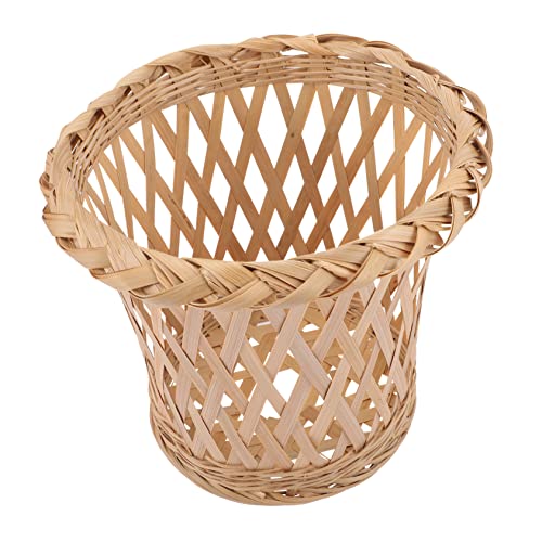 PartyKindom Woven Bamboo Lampshade für Hängelampen und Kompakter Lampenschirm im Laternenstil für Deckenlampen und Tischlampen Einfache Installation Warmes Licht Augenschonend von PartyKindom