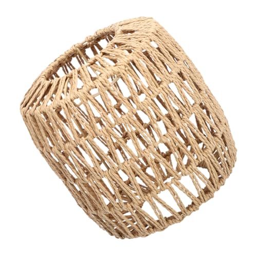 PartyKindom Woven Rattan Lampenschirm Pendelleuchte Natürlicher Farbton Boho Hängelampe für Esszimmer Wohnzimmer Schlafzimmer für Cafés Bars Restaurants und Private Räume von PartyKindom