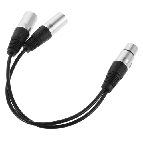 PartyKindom Xlr Kabel Splitter Balanced Mikrofonkabel Xlr Female zu Y verteiler Störungsfreie Audioübertragung für Tonmischgerät Lautsprecher Aufnahme Bühnengebrauch von PartyKindom