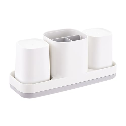 PartyKindom Zahnbürstenständer Mit Aufbewahrungsständer Für Zahnpasta Und Waschbecher Geeignet Für Badezimmer Und Toilette Aus Sicherem Und Langlebigem Material PartyKindom Zahnbürstenständer Mit Aufbewahrungsständer Für Zahnpasta Und Waschbecher Geeignet Für Badezimmer Und Toilette Aus Sicherem Und Langlebigem Material von PartyKindom