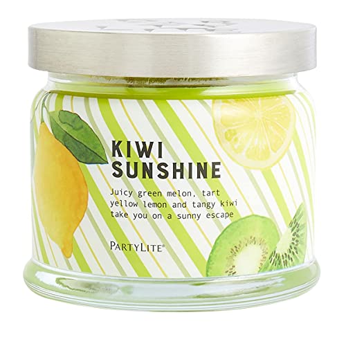 Kiwi Sunshine Partylite Kerzenglas mit 3 Dochten von PartyLite