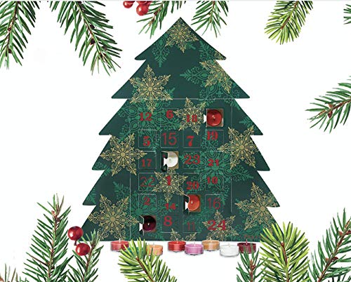 Partylite Adventskalender 2019 (24 Stck. Teelichter) von PartyLite