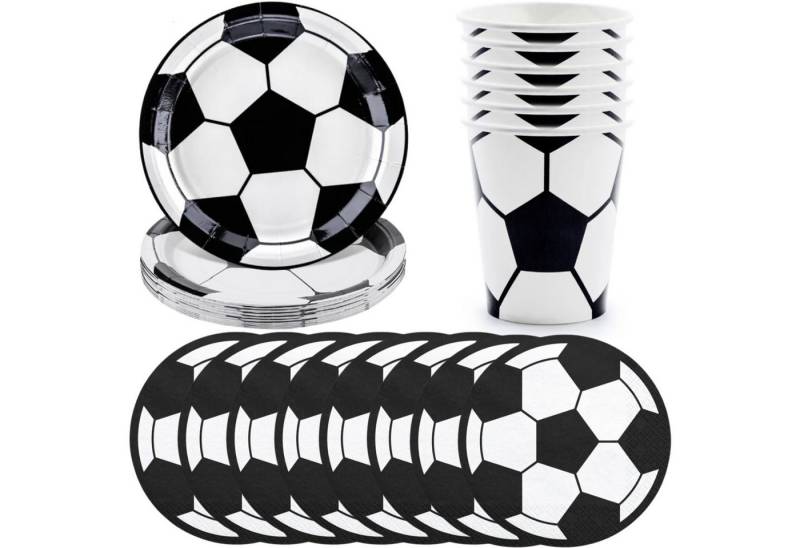PartyPal Pappteller Fußball Party-Set: Becher, Teller, Servietten - 32 Stück PartyPal Pappteller Fußball Party-Set: Becher, Teller, Servietten - 32 Stück von PartyPal
