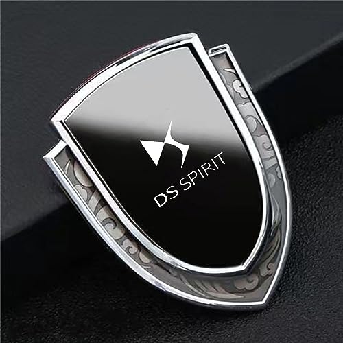 PartyUnix 3D Metall Embleme Sticker Auto Körper KofferraumtüR Chrom Abzeichen Dekoration für DS WILD Rubis Spirit DS3 Cabrio DS4S DS6 DS7 Crossback ufkleber Logo,B von PartyUnix