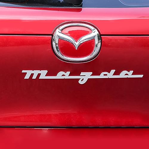PartyUnix 3D Metall Embleme Sticker Auto Körper KofferraumtüR Chrom Abzeichen Dekoration für Mazda 3 CX3 CX5 Atenza MX3 CX4 CX9 CX7 RX8 Axela Protege Speed 6 5 ufkleber Logo,B von PartyUnix