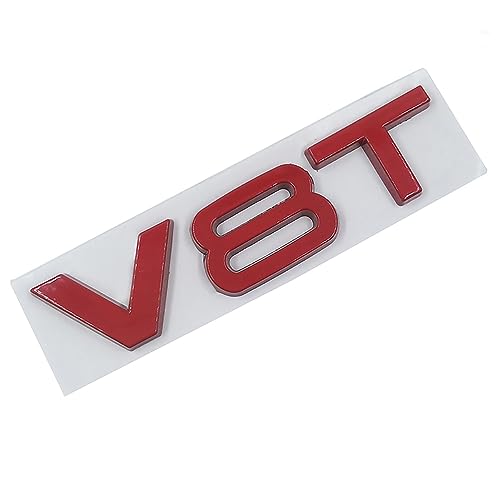 PartyUnix 3D Metall Embleme Sticker Auto Körper KofferraumtüR Chrom Abzeichen Dekoration für V6T V8T V6 V8 ufkleber Logo,B-V8T PartyUnix 3D Metall Embleme Sticker Auto Körper KofferraumtüR Chrom Abzeichen Dekoration für V6T V8T V6 V8 ufkleber Logo,B-V8T von PartyUnix