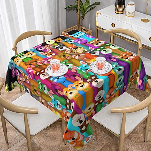 PartyUnix Tischdecke mit Hunden, rund, perfekt für Buffet-Tische, Partys, 152,4 x 152,4 cm von PartyUnix