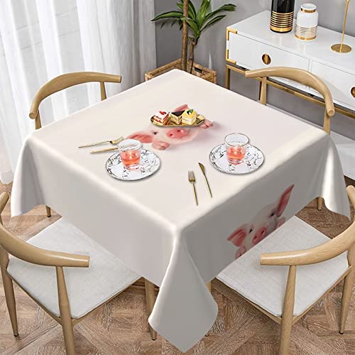 PartyUnix Tischdecke mit niedlichem Schweinchen-Motiv, 152,4 x 152,4 cm, rund, perfekt für Buffet-Tische, Partys PartyUnix Tischdecke mit niedlichem Schweinchen-Motiv, 152,4 x 152,4 cm, rund, perfekt für Buffet-Tische, Partys von PartyUnix