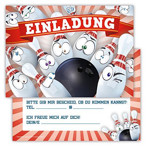 Partycards Einladungskarten Kindergeburtstag Mädchen und Junge, 12 Stck, Postkartenformat A6, Kinder Einladungskarten Geburtstag, Einladungskarten Kindergeburtstag Junge von Partycards