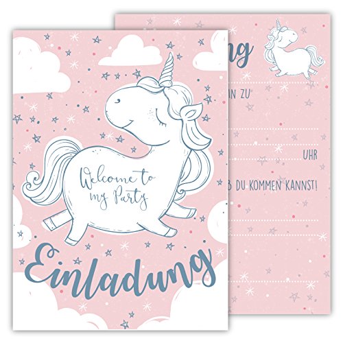 Partycards Einladungskarten Kindergeburtstag Mädchen und Junge, 12 Stück, Postkartenformat A6, Kinder Einladungskarten Geburtstag, Einladungskarten Kindergeburtstag Junge von Partycards