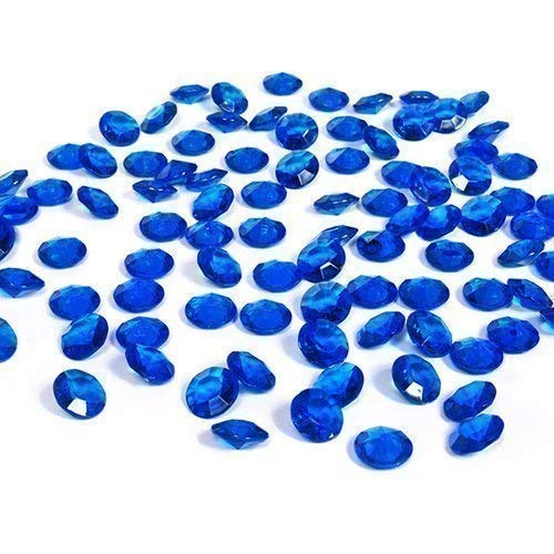 Diamanten Kristalle, 12 mm, dunkelblau von PartyDeco