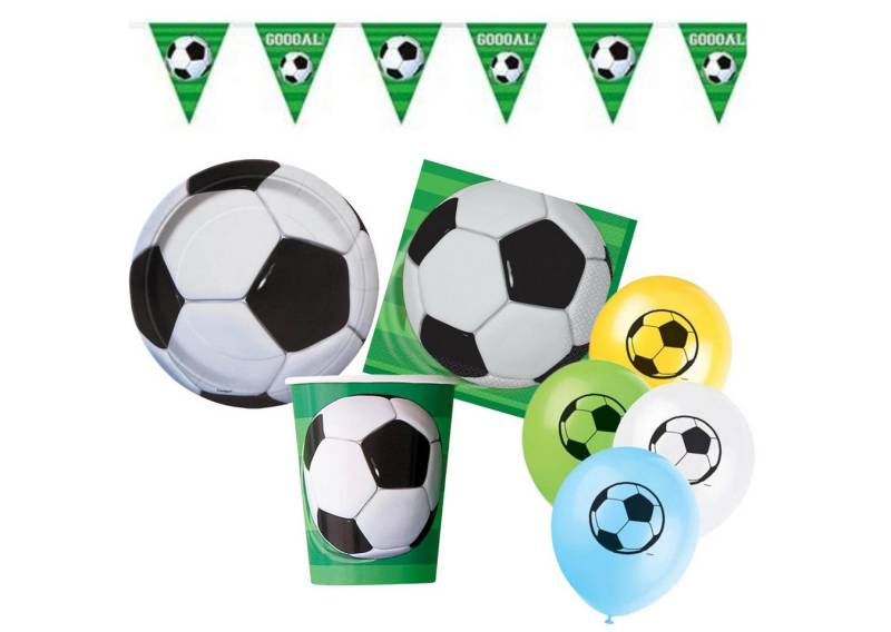 Partystrolche Einweggeschirr-Set Partyset Fußball für die Kicker Party, 41 tlg. Fanparty, 8 Personen, Fußball Partyset für 8 Personen Partystrolche Einweggeschirr-Set Partyset Fußball für die Kicker Party, 41 tlg. Fanparty, 8 Personen, Fußball Partyset für 8 Personen von Partystrolche