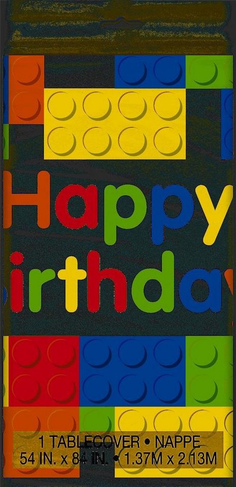 Partystrolche Tischdecke Tischdecke Bausteine Party reloaded, Kunststoff Partystrolche Tischdecke Tischdecke Bausteine Party reloaded, Kunststoff von Partystrolche