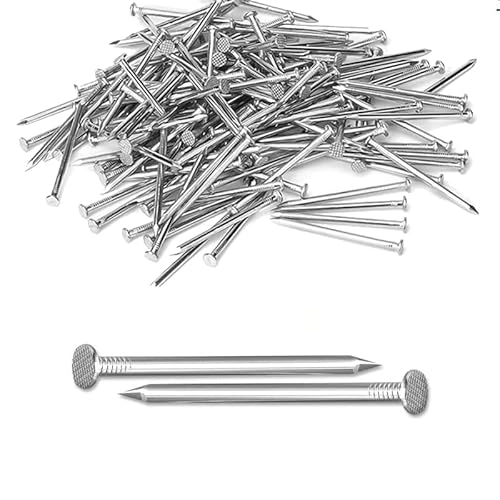 80 Stück Stahlnägel 25mm Nails Verzinkt,Nägel Wand für Betonwände,Nagel Kleine,Stahlbildernägel Betonnägel Bilderrahmen Nagel Holzarbeiten Ziegelstein Nägel Bilder Aufhängen Holznägel Wandnägel von Partyzeit