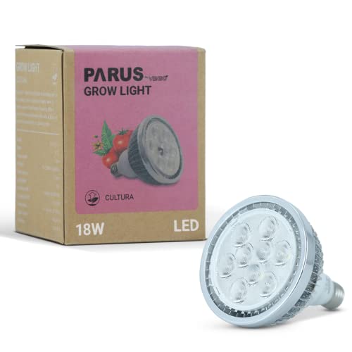 Parus by Venso LED Pflanzenlampe Vollspektrum Cultura LED Lampe E27 18W 60°, Wachstumslampe für Pflanzen wie Kräuter-, Gemüse- und Blühpflanzen, Parus Pflanzenlampe LED Vollspektrum Pflanzenlicht von Parus by Venso