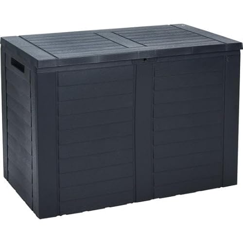 Parya Garden - Aufbewahrungsbox Kissenbox - Gartenbox 170 Liter - Grau- 75 x 44 x 53 cm von Parya