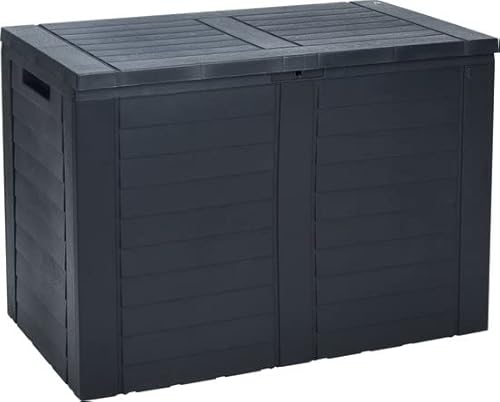 Parya Garden - Aufbewahrungsbox Kissenbox - Gartenbox 170 Liter - Grau- 75 x 44 x 53 cm von Parya
