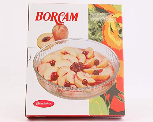 Borcam-Rund Cake Kuchenform Backform Glas Auflaufform Servierform von Pasabahce