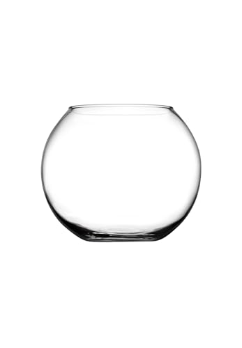 Pasabahce 43417 Globe Glasvase, 12,5 cm, transparent, Glas, durchsichtig, 12.5 cm von Pasabahce