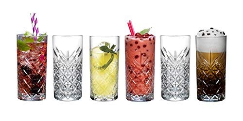 Party Glas Fun Glas 36 cl Pasabahce 420380 Profi-Glas Tin Can 9,8 cm 6 St/ück 6er Set Cocktail Longdrink aus geh/ärtetem Glas H/öhe ca