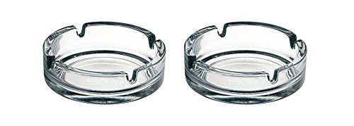 Pasabahce 54036 Bistro - Aschenbecher aus Glas "Bistro", 2er Set von Pasabahce