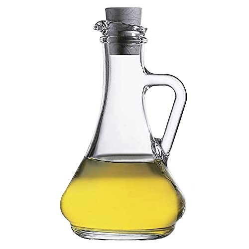 UTOPIA DEALS 2er Set Glasflasche 260 ml Transparent Klassisch, Mediterran, Zeitgenössisch Öl- und Essigflasche Set von UTOPIA DEALS