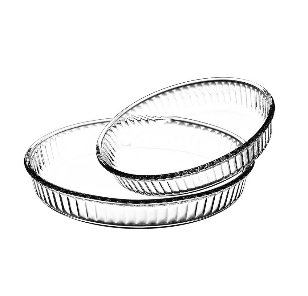 Pasabahce Auflaufform Pasabahce Borcam Ofenschalen Set rund 26/32 cm 2tlg., Borosilikatglas Pasabahce Auflaufform Pasabahce Borcam Ofenschalen Set rund 26/32 cm 2tlg., Borosilikatglas von Pasabahce