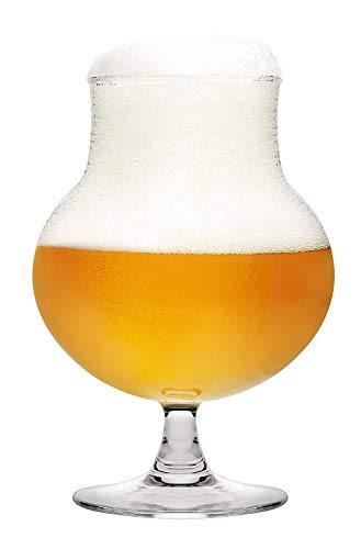 Pasabahce Belgian Ale 0,4l Craft Bier Gläser, 485 ml, 4er Set, hoch Funktionelles Bierglas mit edlem Design, für alle Craft Biere geeignet, hochwertige Qualität 440327 von Pasabahce
