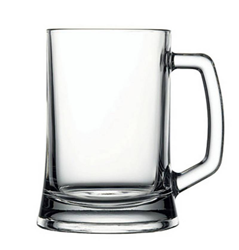 Pasabahce Bierglas Pasabahce Pub Bierglas 500 ml – Klares Glas mit Henkel von Pasabahce