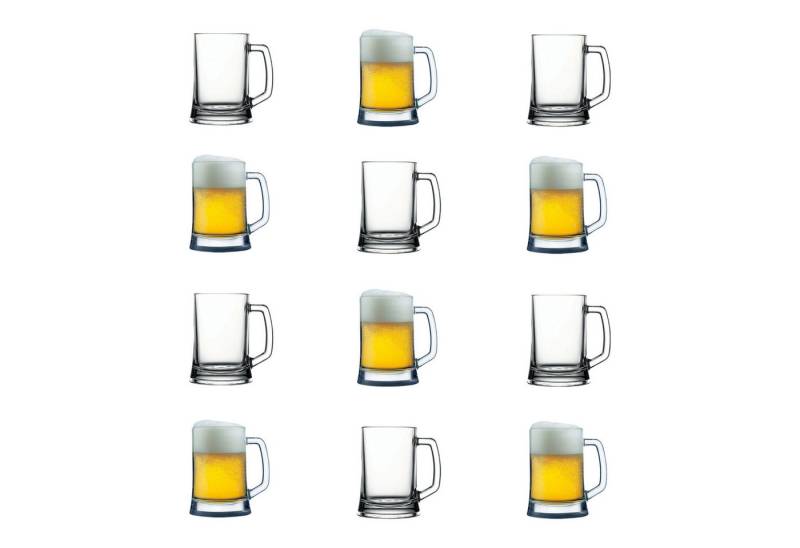 Pasabahce Bierglas Pasabahce Pub Bierglas 500 ml – Klares Glas mit Henkel von Pasabahce