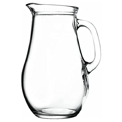 Pasabahce Bistro 80119 - Krug Glaskrug Wasserkrug, 1.850 ml, ~2 Liter, Transparent von Pasabahce