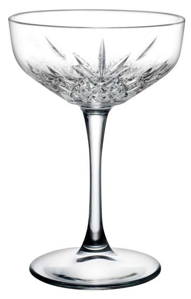 Pasabahce Cocktailglas Timeless Sekt/Cocktailschale 4er Set, Kristallglas von Pasabahce