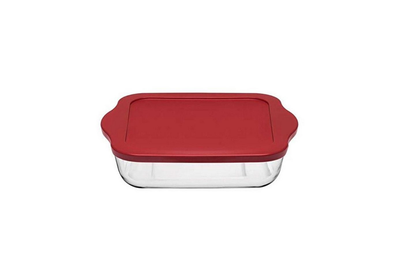 Pasabahce Frischhaltedose Pasabahce Borcam Bake&Keep – Quadratische Auflaufform, 3200 ml, (1-tlg) von Pasabahce