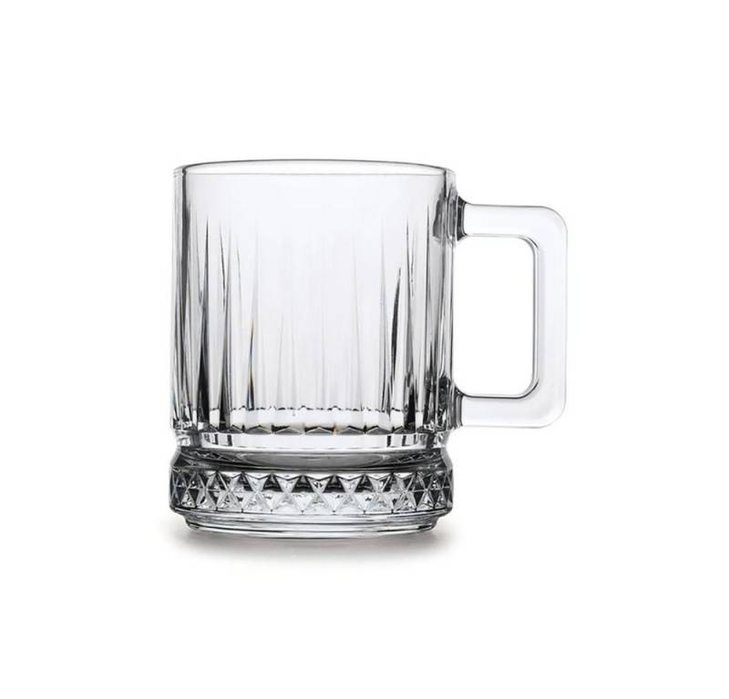 Pasabahce Gläser-Set 2er Elysia, Glas, 2-teiliges Teeglas-Set mit Quarzgriffen für eine elegante Teerunde von Pasabahce