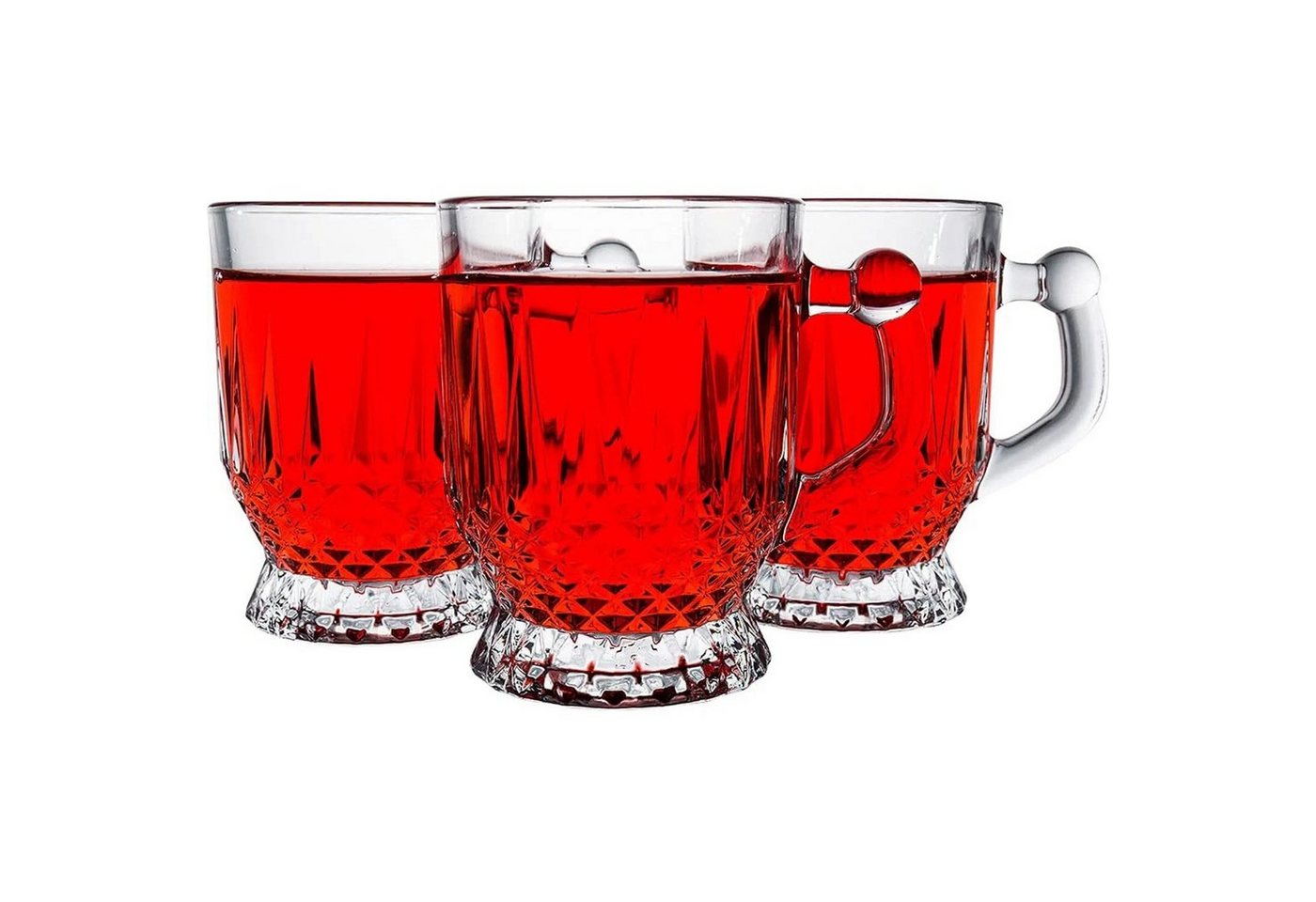 Pasabahce Gläser-Set Coffee-Mugs, Glas, Cup Teeglas Set 6 Teilig, Spülmaschinengeeignet von Pasabahce