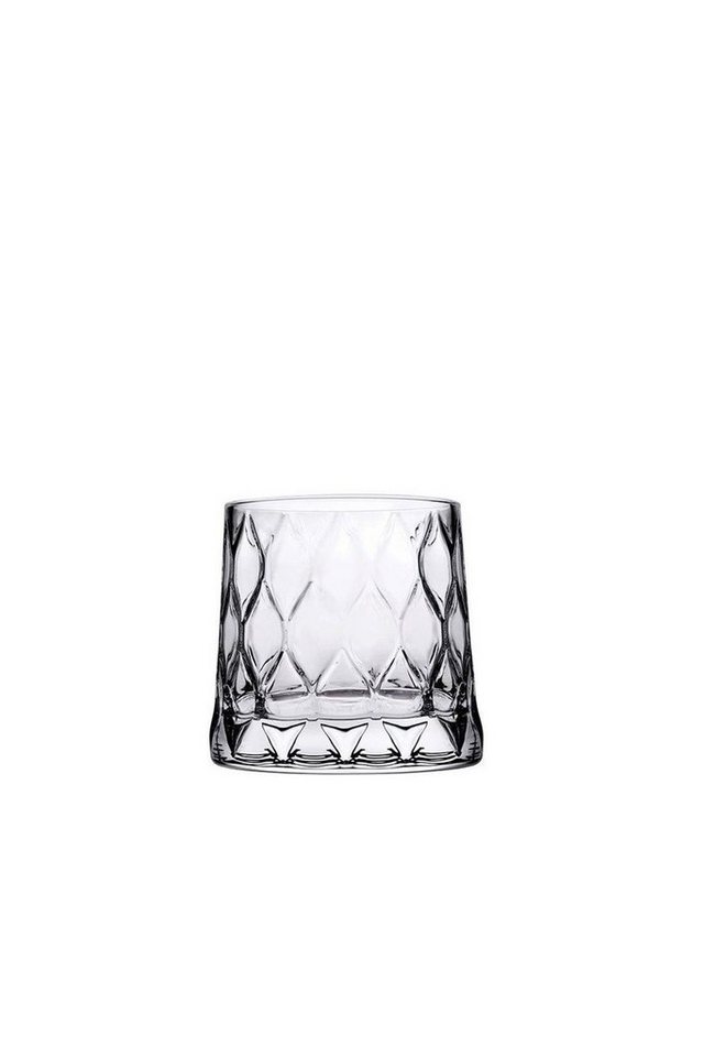 Pasabahce Gläser-Set Leafy 420194, Glas, Set mit 4 Trinkgläsern, ideal für Saft und andere Getränke von Pasabahce