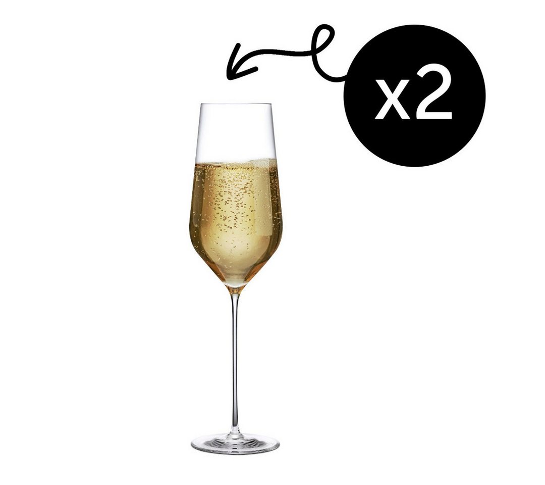 Pasabahce Gläser-Set Stem Zero Trio Champagnerglas, Kristallglas, 2er Set, 285ml, Handgefertigtes Kristallglas mit Ion Shielding Pasabahce Gläser-Set Stem Zero Trio Champagnerglas, Kristallglas, 2er Set, 285ml, Handgefertigtes Kristallglas mit Ion Shielding von Pasabahce