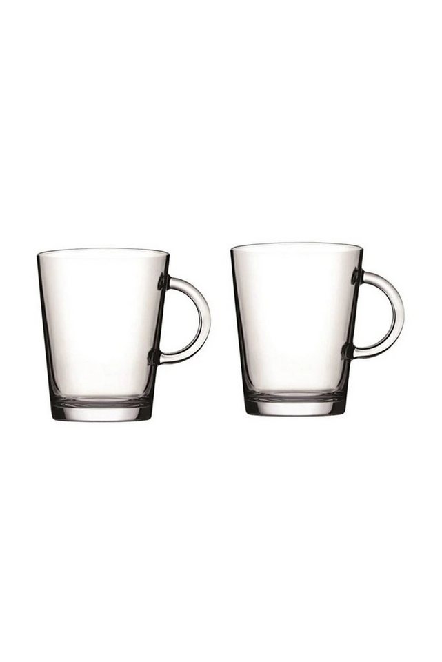 Pasabahce Glas 2er set Wasserglas mit grift TRIBECA aus Glas, transparent von Pasabahce