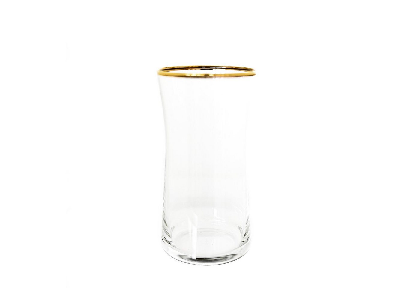 Pasabahce Glas Heybeli 6er Set Trinkgläser mit Gold Umrandung aus Glas 345 ml von Pasabahce