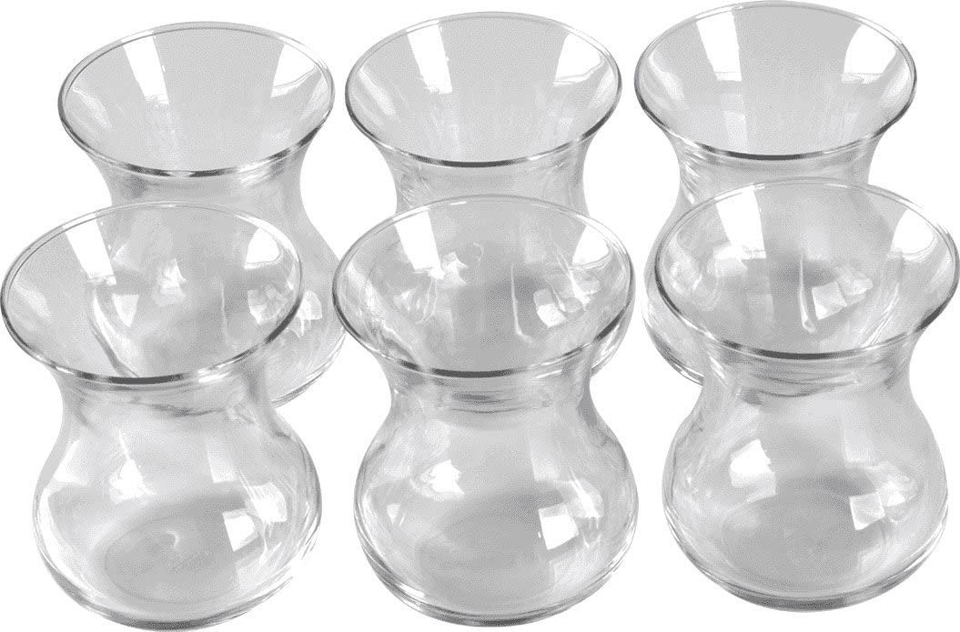 Pasabahce Glas Teeglas Set 6 Teilig 42471 Glas 6 Personen Spülmaschinengeeignet Teegläser Service Heissgetränk Türkischer Tee für Genuss und Entspannung von Pasabahce