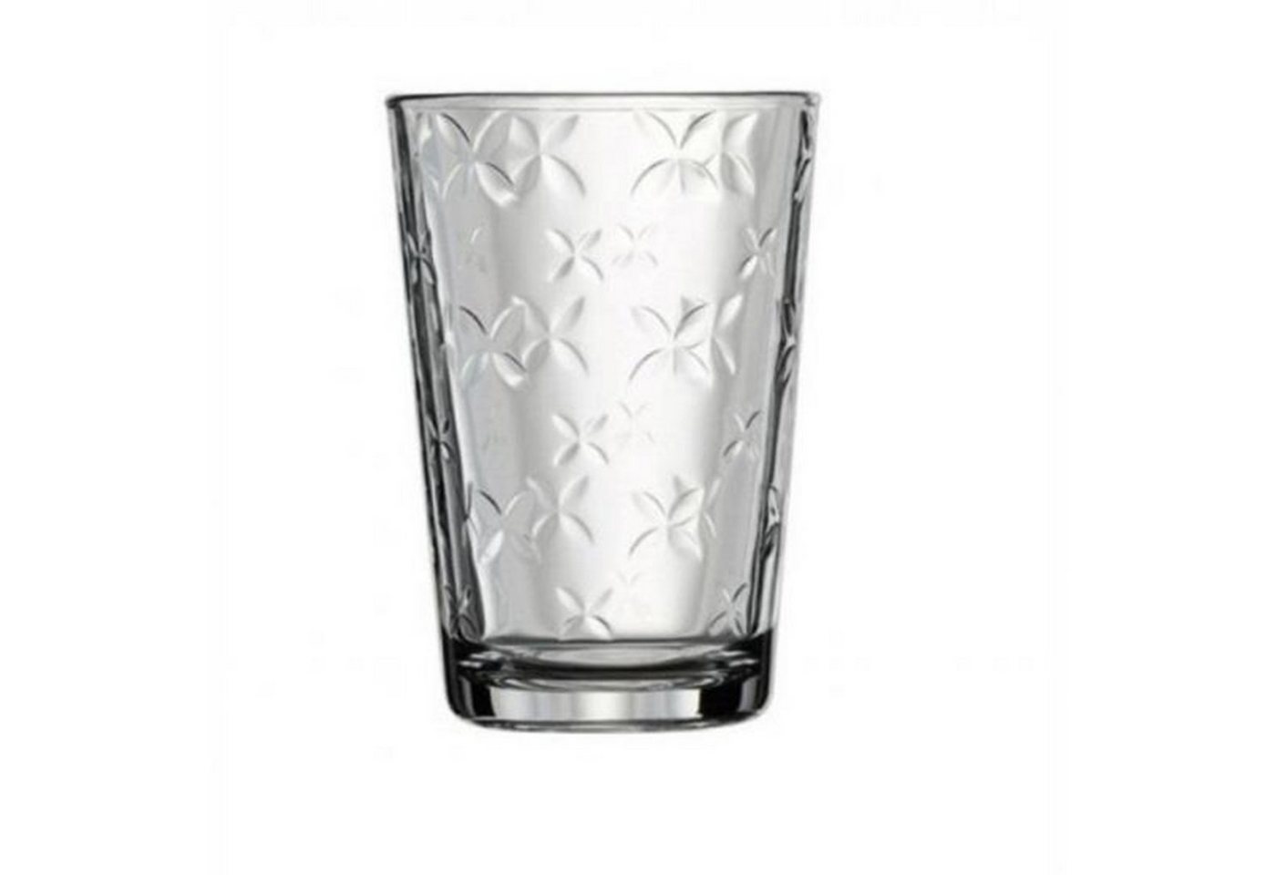 Pasabahce Glas Wassergläser Set Yonca 6 Teilig mit Blumen Design Trinkglas Gläser Set, Glas von Pasabahce