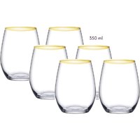 Pasabahce Golden Touch Gläser – 6er-Set Amber Longdrink 350 ml von Pasabahce