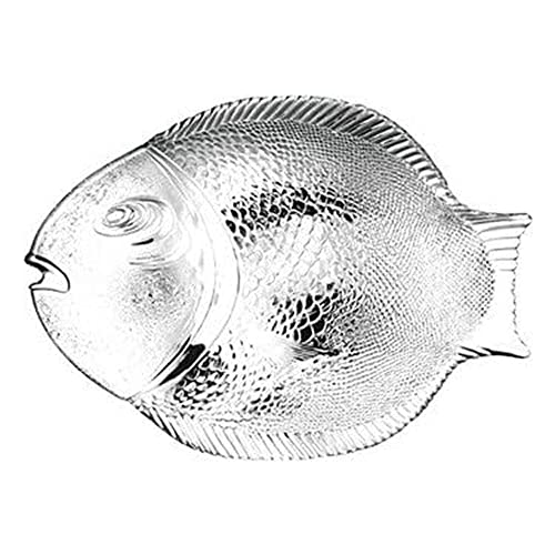 Pasabahce Marine Crystal Clear Glass Fish Shaped Dish Plate 10258 by Pasabahce von Pasabahce