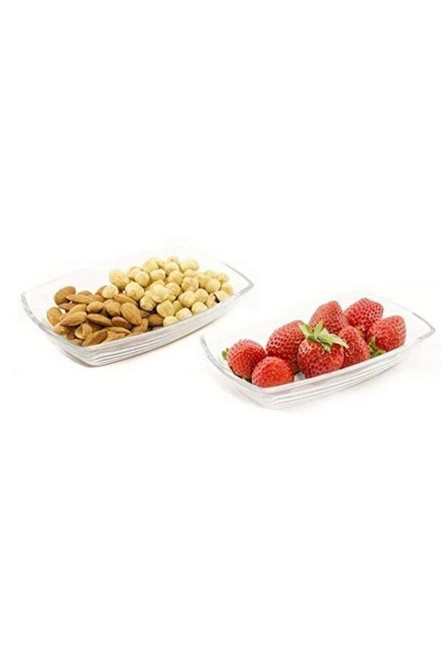 Pasabahce Schale 2er Tokio Glasschale 36x140mm Servierteller aus Glas, (2-tlg) von Pasabahce