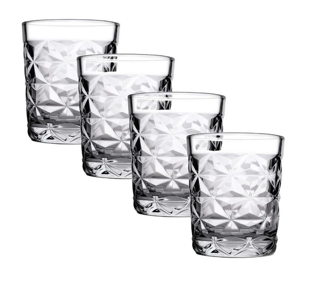 Pasabahce Schnapsglas Pasabahce Estrella Whiskyglas 360 ml 4er Set, Glas von Pasabahce