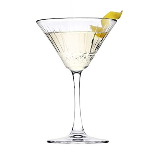 Pasabahce Set mit 6 Martini-Glasbechern, Elysia, CL 22 Groesse cm 19,8h diam.8,5 von Pasabahce
