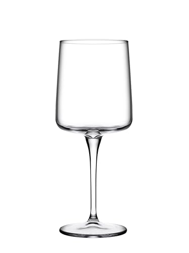 Pasabahce Set mit 6 Rotweingläsern Iconic aus transparentem Glas, 43 cl – elegant, robust und spülmaschinenfest von Pasabahce